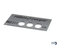 Robot Coupe 407903 Front Plate, R2 Dice Ultra, Gray