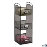 Safco Products 3290BL ONYX BREAKROOM ORGANIZERS 3 COMPARTMENTS 6 X 6 X