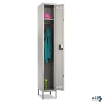 Safco Products 5522GR SINGLE-TIER LOCKER 12W X 18D X 78H TWO-TONE GRAY