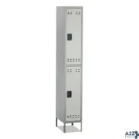 Safco Products 5523GR DOUBLE-TIER LOCKER 12W X 18D X 78H TWO-TONE GRAY
