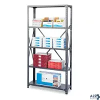 Safco Products 6265 COMMERCIAL STEEL SHELVING UNIT FIVE-SHELF 36W X