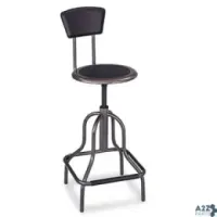 Safco Products 6664 DIESEL INDUSTRIAL STOOL WITH BACK, SUPPORTS UP TO