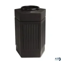 Safco Products 9485BL Canmeleon Indoor/Outdoor Pentagon Receptacle 1/Ea