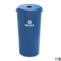 Safco Products 9632BU Tall Round Recycling Receptacle For Cans 1/Ea
