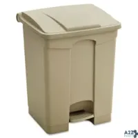Safco Products 9922TN Large Capacity Plastic Step-On Receptacle 1/Ea