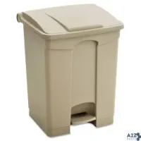 Safco Products 9923TN Large Capacity Plastic Step-On Receptacle 1/Ea