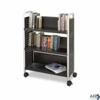 Safco Products SAF-5336BL SCOOT BOOK CART, 3-SHELF, 32-1/2W X 14-1/4D