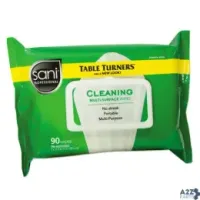Sani Professional NIC A580FW Multi-Surface Cleaning Wipes 11 1/2 X 7 White 90