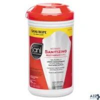 Sani Professional P56784EA No-Rinse Sanitizing Multi-Surface Wipes 1/Ea