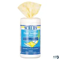 Scrubs 92991CT Hand Sanitizer Wipes, 6 X 8, 120 Wipes/Canister, 6 Cani