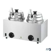 Server 81220 Twin Fs Topping Warmer With Ladles, Rethermalizing, Wat