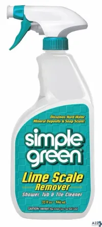 Simple Green 1710001250032 LIME SCALE REMOVER, WINTERGREEN, 32 OZ SPRAY BOTTL