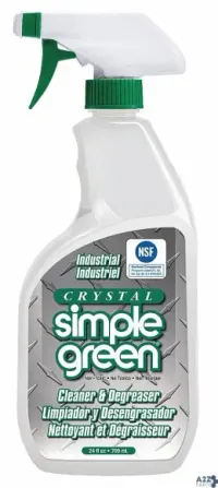Simple Green 610001219024 CRYSTAL INDUSTRIAL CLEANER/DEGREASER, 24 OZ SPRAY