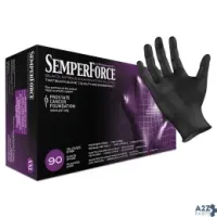Sempermed BKNF106 Semperforce Gloves, Black, 2X-Large, 1000/Carton
