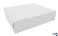 Southern Champion Tray 984 NON-WINDOW CAKE BOX, WHITE 1-PIECE, 12" X 12" X 2. 100P