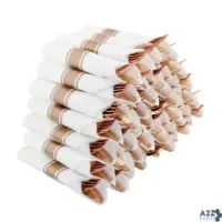 Spec101 9206 ROLLED PLASTIC CUTLERY - 100CT ROSE GOLD