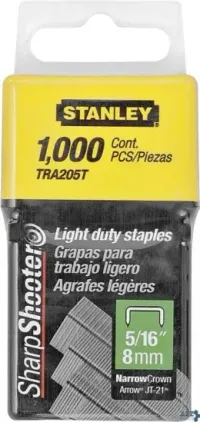 Stanley Tools TRA205T WIDE CROWN STAPLE 5/16 IN L LEG PA