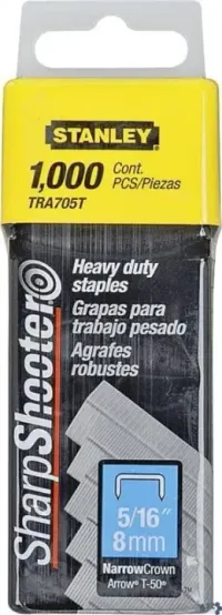 Stanley Tools TRA705T NARROW CROWN STAPLE 5/16 IN L LEG