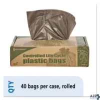 Stout G3344B11 CONTROLLED LIFE-CYCLE PLASTIC TRASH BAGS 39 GAL
