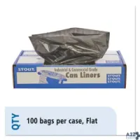 Stout T4048B15 TOTAL RECYCLED CONTENT PLASTIC TRASH BAGS 45 GAL