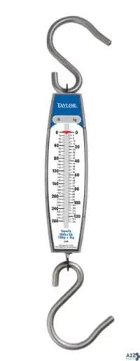 Taylor Precision 33284104 White Analog Hanging Scale 280 Lb. - Total Qty: 1