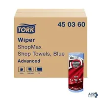 Tork 450360 Shopmax Heavy Duty Paper Shop Towel Blue, High Absorben