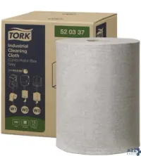 Tork 520337 INDUSTRIAL CLEANING CLOTH GRAY 500 SHEETS 1 ROLL