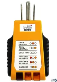Uei Test Instruments ERT100 ELECTRICAL RECEPTACLE TESTER