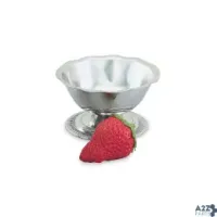 Vollrath 48013 Sherbet Dish, 3-1/2 Oz., Stainless, Paneled, Scalloped