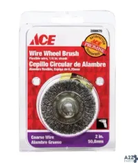 Weiler 2099570 Ace 2 In. Crimped Wire Wheel Brush Steel 4500 Rpm 1 Pc
