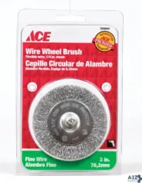 Weiler 2099604 Ace 3 In. Fine Crimped Wire Wheel Brush Steel 4500 Rpm