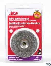 Weiler 2099638 Ace 3 In. Crimped Wire Wheel Brush Steel 4500 Rpm 1 Pc
