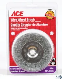 Weiler 2099653 Ace 4 In. Crimped Wire Wheel Brush Steel 4500 Rpm 1 Pc