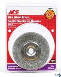 Weiler 2099679 Ace 5 In. Crimped Wire Wheel Brush Steel 3750 Rpm 1 Pc