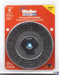 Weiler 36004 Vortec Pro 6 In. Crimped Wire Wheel Brush Carbon Steel