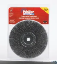 Weiler 36005 Vortec Pro 8 In. Crimped Wire Wheel Brush Carbon Steel