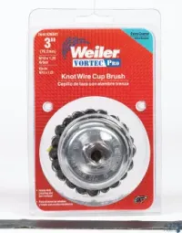 Weiler 36041 Vortec Pro 3 In. Dia. X M10 X 1.25 Knotted Steel Cup Br