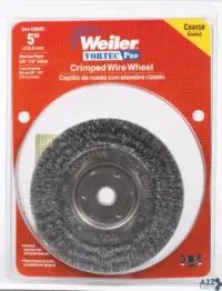 Weiler 36063 Vortec Pro 5 In. Crimped Wire Wheel Brush Carbon Steel