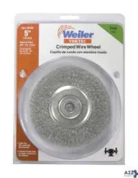 Weiler 36405 Vortec 5 In. Fine Crimped Wire Wheel Carbon Steel 3750