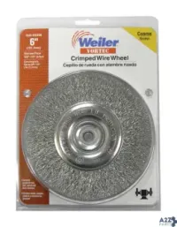 Weiler 36406 Vortec 6 In. Crimped Wire Wheel Carbon Steel 3750 Rpm 1