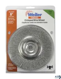 Weiler 36407 Vortec 6 In. Fine Crimped Wire Wheel Carbon Steel 3750