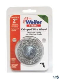 Weiler 36412 Vortec 2 In. Fine Crimped Wire Wheel 4500 Rpm 1 Pc. - T