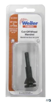Weiler 36542 1/4 In. Dia. X - In. L Cut-Off Wheel Mandrel 1 Pc. - To
