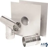 3" Single Wall Corrguard Value Stainless Steel Horizontal Unit Heater Kit