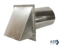 Galvanized Hooded Wall Vent