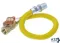 Yellow Coated Stainless Steel Gas Appliance Connector