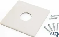 Wall Plate, 4-3/4" Square, Cool Gray: For TA158-002, Fits Erie/Schneider Electric Brand