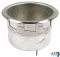 Well Pot 7 qt. with Drain: Fits APW Wyott Brand, For Mfr. No. SM-50-7/SM-50-7/SM-50-7D
