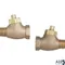 CHECK STOP VALVES QTY-2 For Powers Commercial Part# 141-176