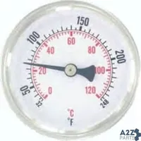 Thermometer 30-250F 2"Dial For Dwyer Instruments Part# HWT250